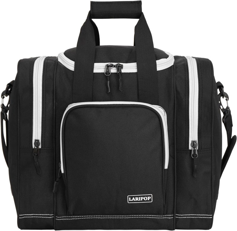 LARIPOP Bowling Ball Bag for Single Ball, 2022 Bowling Ball Tote Bowling bag with Padded Holder - Fits Shoes up to Mens Size 14 and Bowling Accessories - Image 1